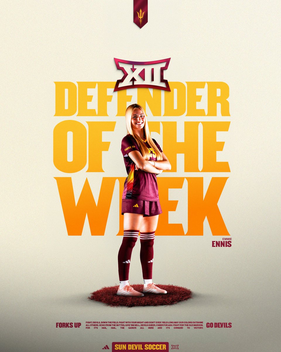 SunDevilSoccer's tweet photo. another week, two more honors for the squad 🔱 https://t.co/eOnaItY58Z