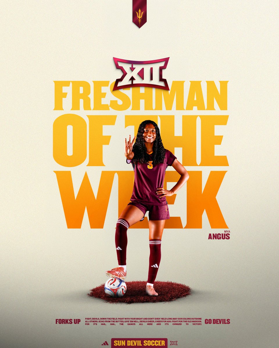 SunDevilSoccer's tweet photo. another week, two more honors for the squad 🔱 https://t.co/eOnaItY58Z
