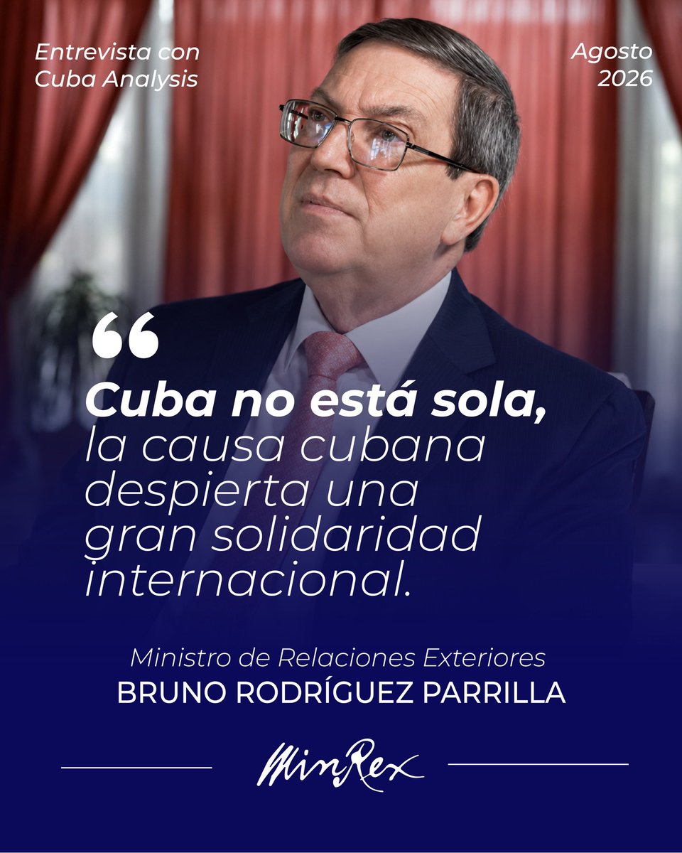 pregercuba's tweet photo. “Existe un reconocimiento mundial consolidado de que la política de bloqueo es ilegal y criminal; tiene un impacto genocida sobre el pueblo cubano; constituye un acto de castigo colectivo (…)”  🗣️

@BrunoRguezP, ministro de Relaciones Exteriores de Cuba

#PREGER #Cuba https://t.co/HQHW0RkjBF