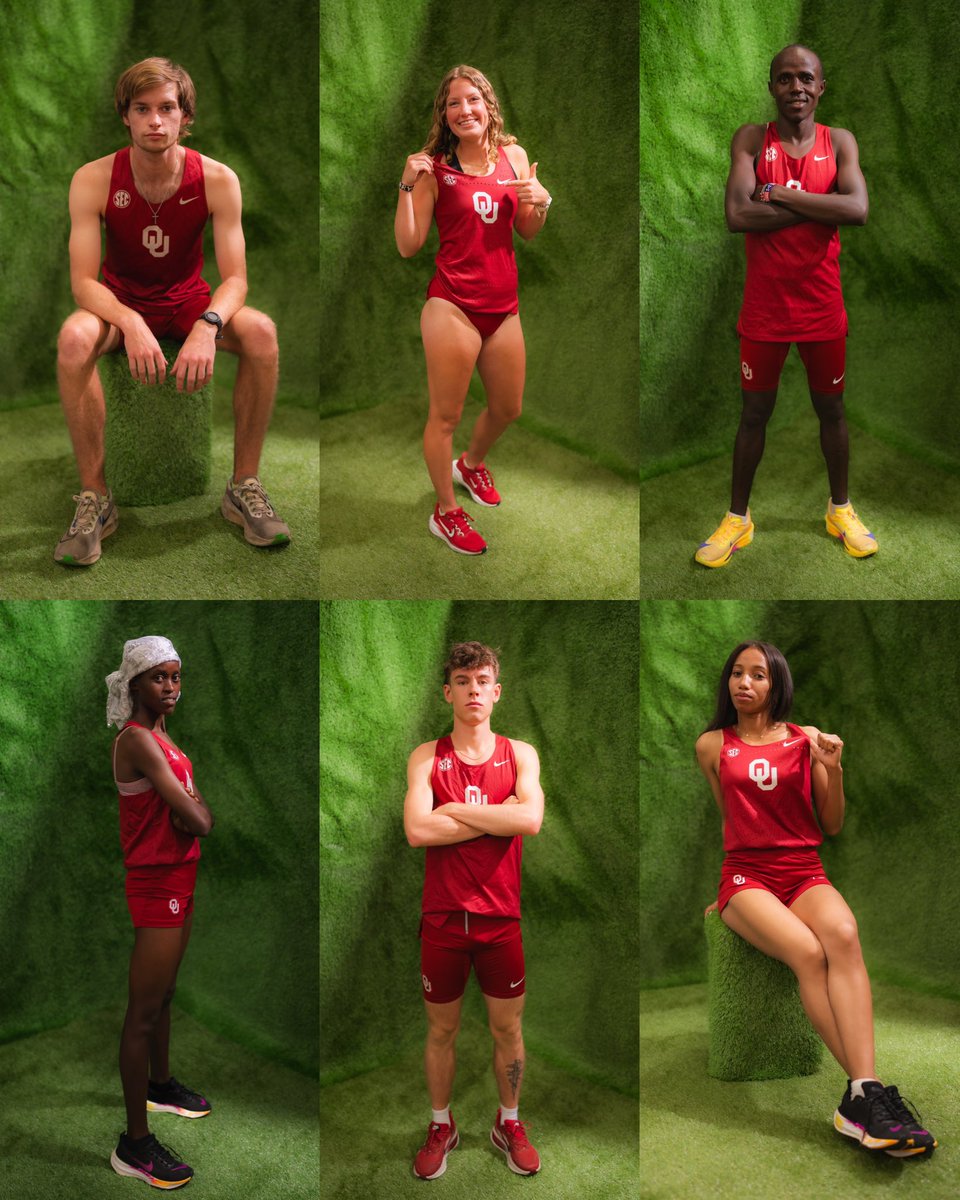 OU_Track's tweet photo. smiled for the camera 📸 https://t.co/xORhwx5vu1