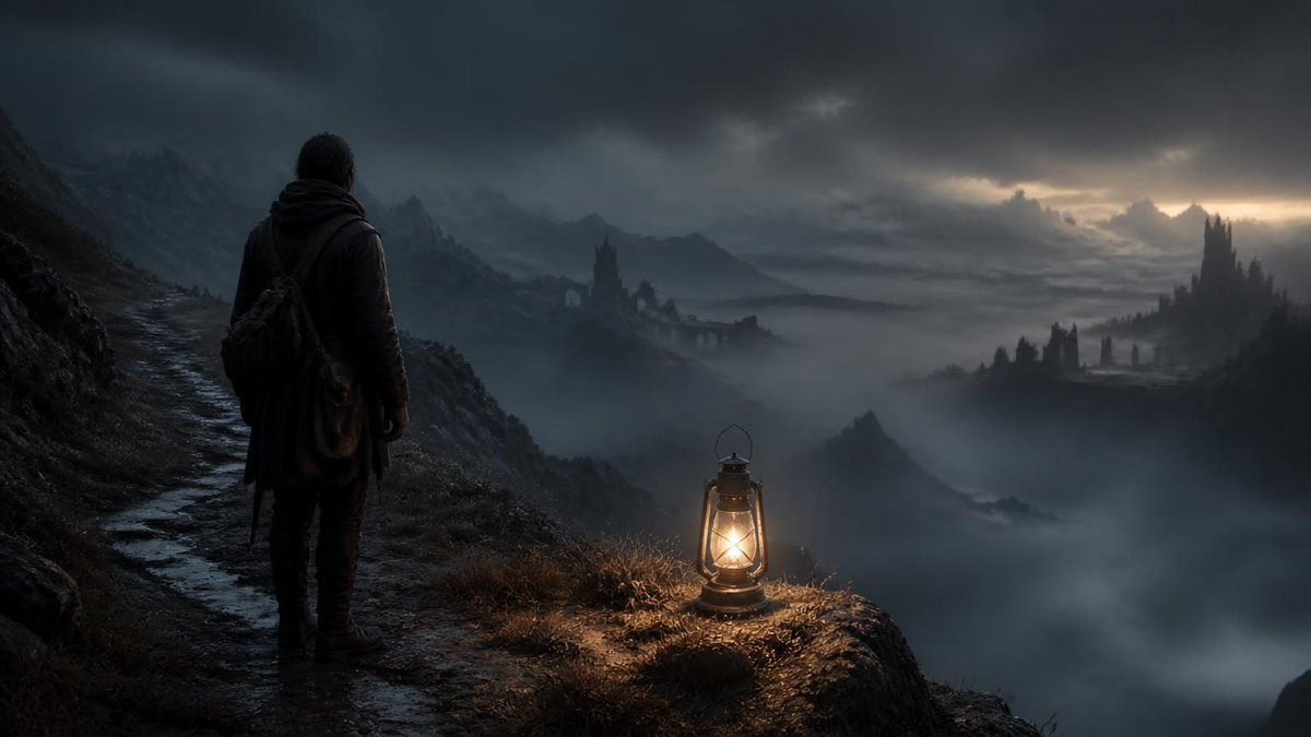 BobCosplayer's tweet photo. Do not explain every danger; make its boundary legible, a fading lantern at the edge of the path can say enough. #UnseenWorldsUnveiled https://t.co/8MJQZEZCzg
