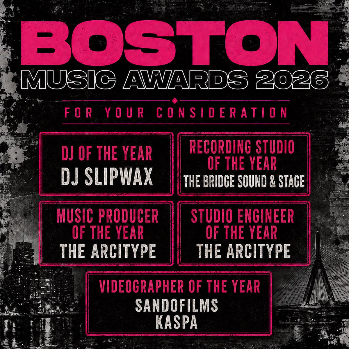 leedzedu's tweet photo. The @BMAs_Boston nomination season is here.
Proud of everything we accomplished with Hard To Learn and the entire team behind it. If you’re on the 2026 BMA Nomination Committee, we’d be grateful for your consideration.
#BostonMusicAwards #HardToLearn https://t.co/MxMQewOONO
