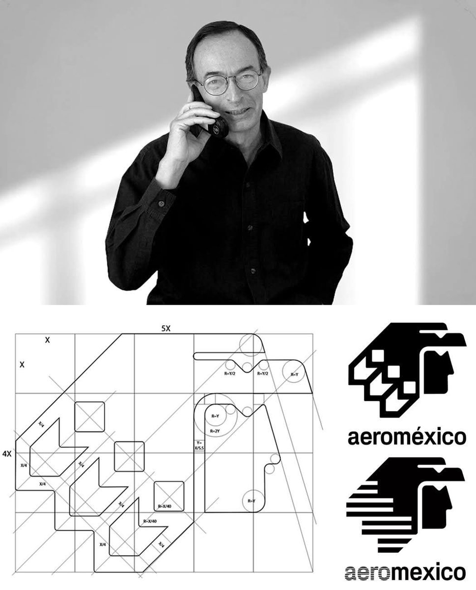 LogoDecks's tweet photo. The Eagle Warrior Who Ruled the Skies for 26 Years.

In 1981, Mexican artist Raúl Pérez-Duarte Viesca created Aeroméxico’s iconic “Caballero Águila”, a sleek, geometric eagle warrior that fused Aztec heritage with modern elegance.

His minimalist design, first in bold orange and white, captured the strength and pride of Mexico’s flagship airline. In 1988 it gained dynamic striped feathers and a deeper blue palette. By 1997, smoother lines refined it further, keeping the symbol timeless and sophisticated.

For more than a quarter-century, Pérez-Duarte Viesca’s eagle defined Aeroméxico’s identity across the skies. Even after its 2024 replacement, the original remains a benchmark in aviation branding, elegant, cultural, and unforgettable.

One warrior. Decades of Mexican pride in flight.

#logodecks