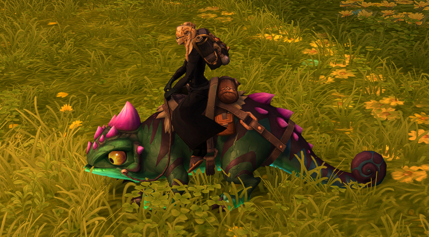 Furydinwow's tweet photo. Another #worldofwarcraft Trading Post mount - The Crested Verdant Leafmimic - which will set you back 500 Trader's Tender. Mount #1253 https://t.co/oXF81WsgP8
