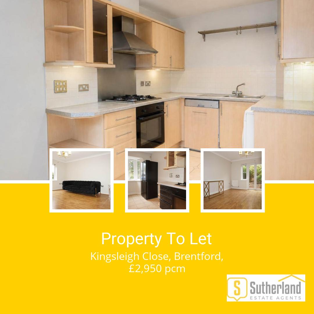 W13Alpha's tweet photo. New Property To Let
Kingsleigh Close, Brentford
To Let 4 Bed House £2,950 pcm

🏡 Spacious four double bedroom townhouse  
🔒 Set within an exclusive gated development  
🚿 Three bathrooms, finished to exceptionally high standard  
📍 Kingsleigh... https://t.co/b4ZXigURre