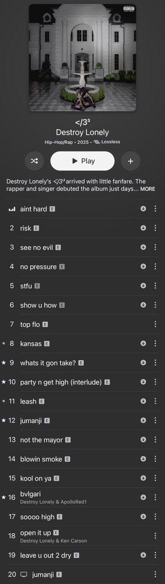Short_77227's tweet photo. Lones best album btw https://t.co/CzcBnVMvjT