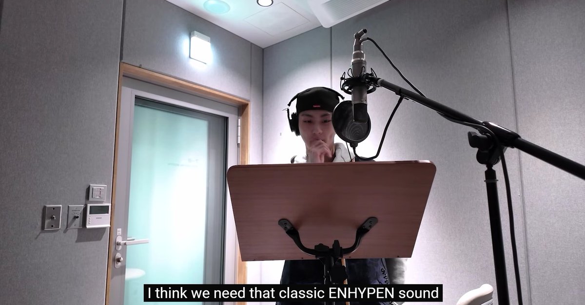 pocketzarmy's tweet photo. “let’s bring back the OG ENHYPEN vibe”
“i think we need that classic ENHYPEN sound”

i love that the producer who was there listening to them record, picking out their parts and shaping the song, was saying things like this while they were recording.

and honestly… i bet they needed to hear that the most at that time. someone reminding them that this is ENHYPEN. that sound, that feeling, that identity they’ve built together.

after everything that happened, when people kept asking, “who is ENHYPEN now?” “who’s going to sing for ENHYPEN now?” “what will ENHYPEN sound like now?”…

there was someone in that room reminding them that this is ENHYPEN. this is their sound. their vibe. and they can still make music that feels like ENHYPEN.

maybe that’s why these little comments mean so much to me. he wasn’t just producing a song, he was actually reassuring them that ENHYPEN is still ENHYPEN.

thank you, pd-nim (idk who the pd-nim is tbh haha) 🥹
