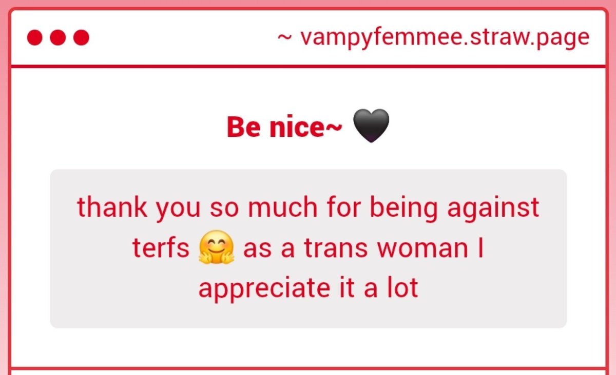 vampyfemmee's tweet photo. Oh darling, you really don't have to thank me for anything, i feel that it's the first thing anyone with a minimum of common sense and respect for the identity of others should do, i want this to always be a safe space for everyone. 🩷 https://t.co/4gfui6Zg3h