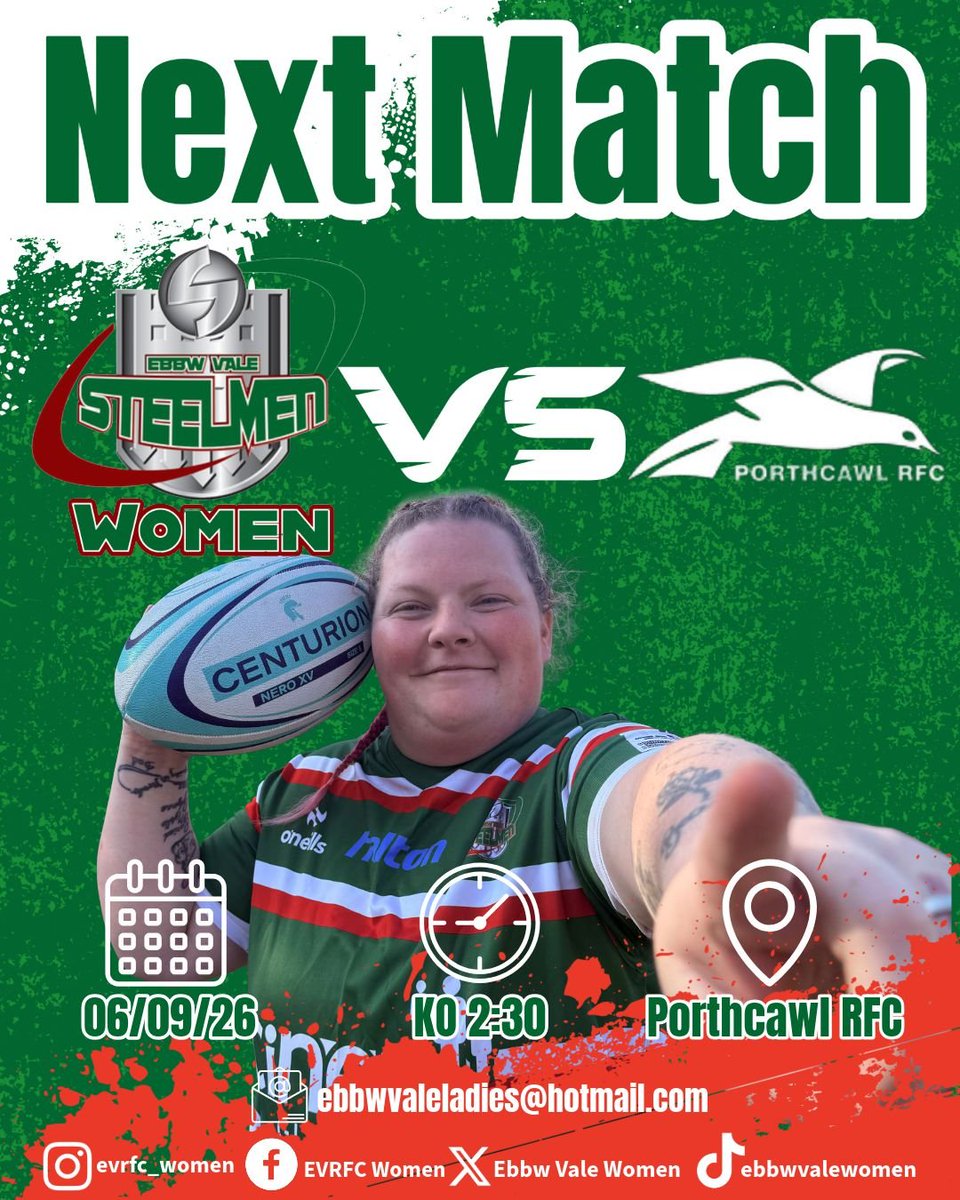 EbbwLadies's tweet photo. Rugby is back! 

It’s September. It’s been raining. That means rugby is back! 

The girls take on Porthcawl RFC in an away game this Sunday. 

#steelwomen #welshrugby #womensrugby https://t.co/yAkVNjw7OT