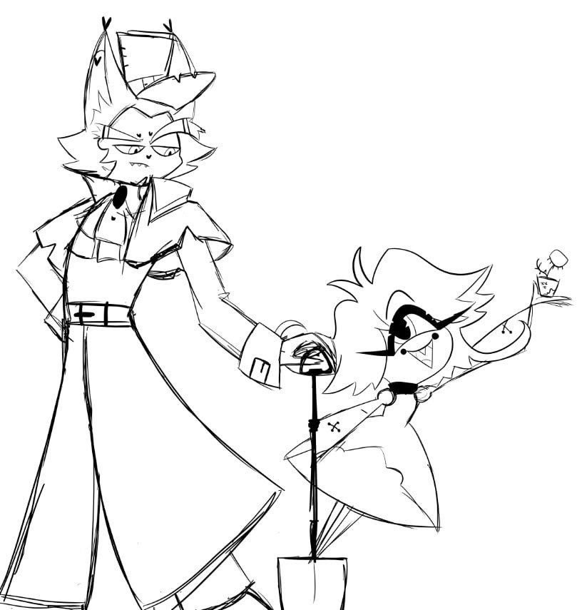 kiki_only7's tweet photo. sketch
#Husk #HazbinHotel #Niffty https://t.co/mvzP6DCRwT