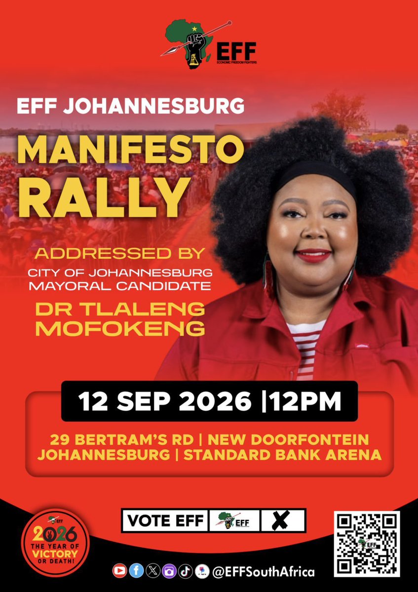Nonhlanhla44922's tweet photo. Gauteng we are here akere let's All gather ko Standard Bank Arena @drtlaleng will be unpacking Joburg Manifesto as a Mmeyaral candidate come ONE come ALL DON'T MISS IT 👇🏿👇🏿👇🏿❌❌❌🔥🔥🔥 https://t.co/ntEvvMIOyX
