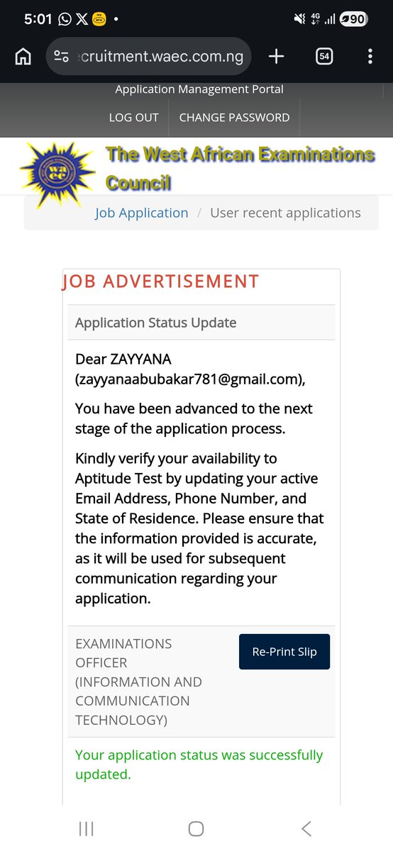 az_mashi's tweet photo. @waecnigeria  Hi, i've been shortlisted  for this year waec recruitment and i've updated my information as you requested via Text message. But i don't get today's cbt invitation sms. Pls i need more light on this. Thanks https://t.co/ShfYwuhDuN