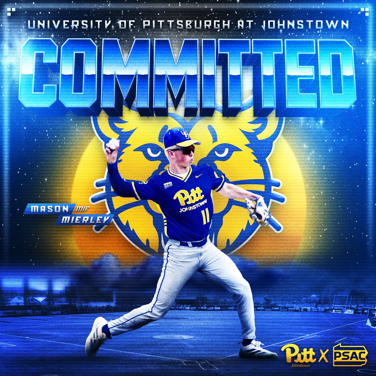 MasonMierley's tweet photo. I am very excited to announce that I will be furthering my athletic and academic career to play Division 2 baseball at University of Pittsburgh Johnstown. I want to thank Coach Roberts and the entire UPJ coaching and my family and friends. #H2P https://t.co/k5fRQNrleB