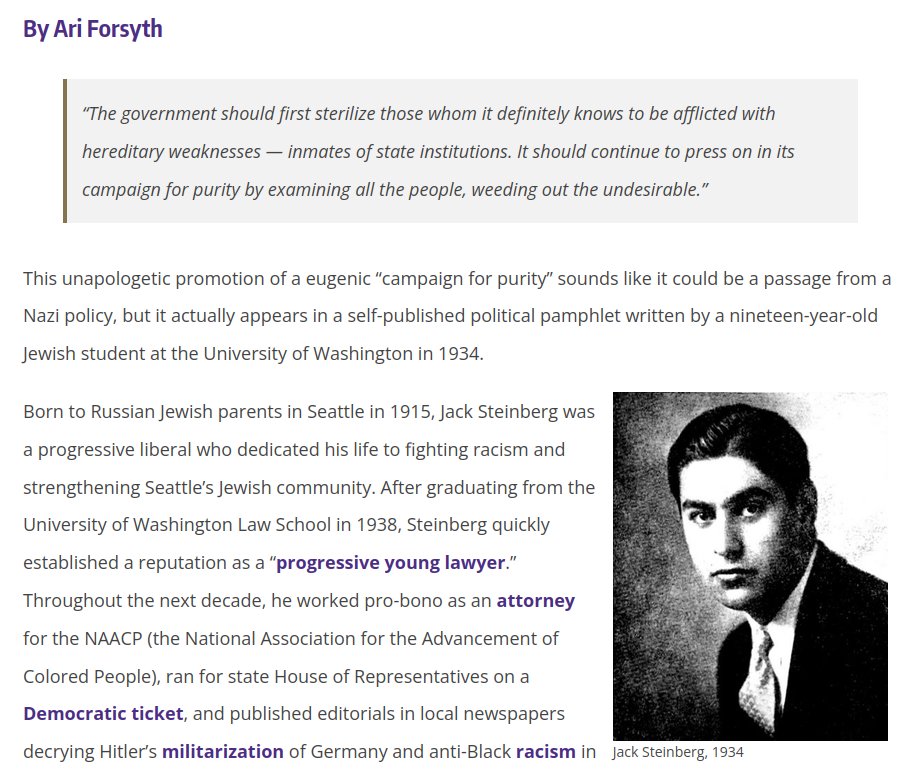 Josepheronius's tweet photo. @ShooterLibby Eugenics was a thing with some Jewish progressives too. https://t.co/TS9avFpIjO https://t.co/GqSOstUV7a