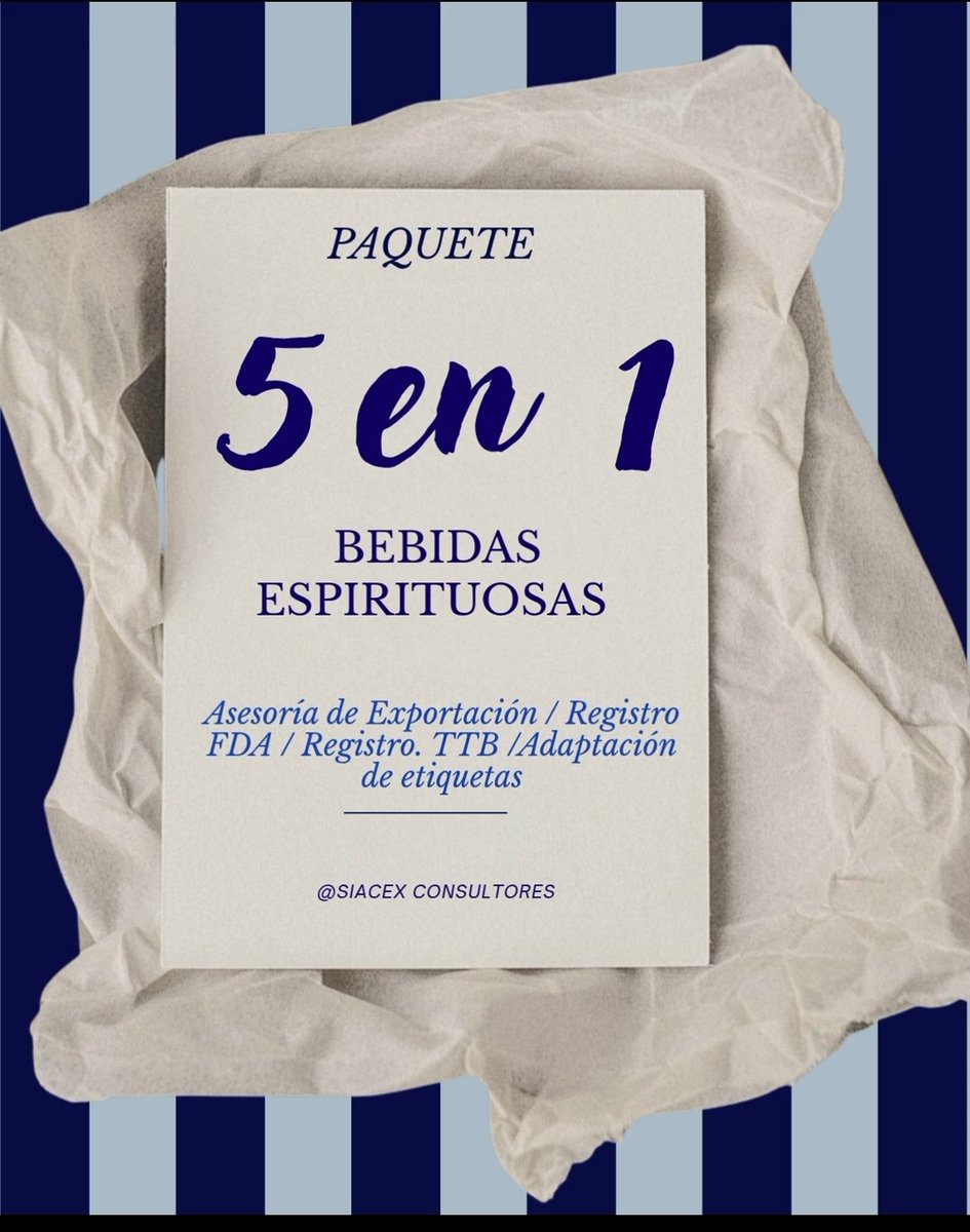 siacex1's tweet photo. Exportar tus Bebidas Espirituosas de agave puede ser más fácil y sencillo con la ayuda de SIACEX CONSULTORES ✨
📱Contáctanos: 951 231 7324
#Siacex #bebidasespirituosas #Aduana #Logistica #FDA #TTB #exportacion #exportaciones https://t.co/fX3Nca0lP3