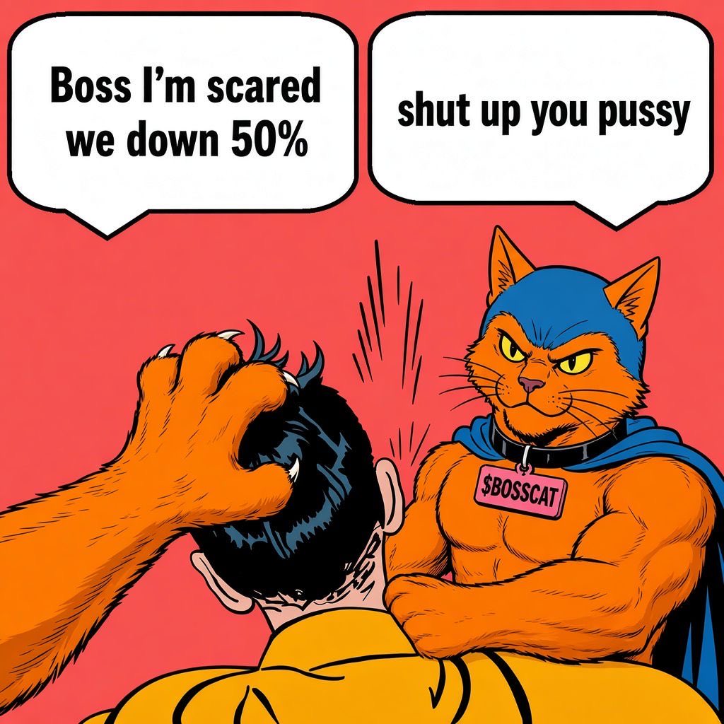 onassiseth's tweet photo. this community wasn’t built for pussies.

$BOSSCAT https://t.co/LXTfHLQNP8