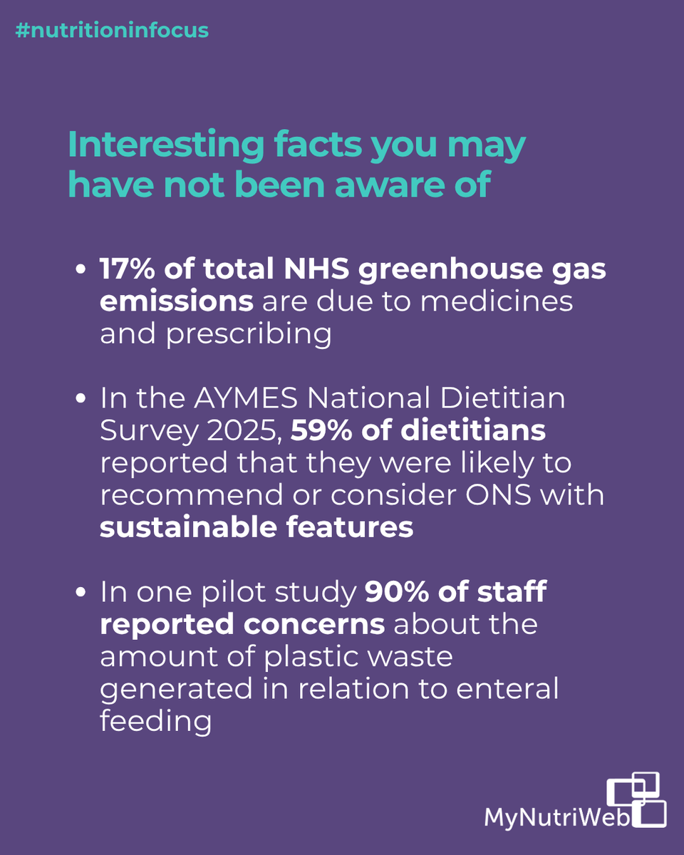 MyNutriWeb's tweet photo. We've contributed to @AYMESNutrition' new Nutrition in Focus report, exploring UK malnutrition, policy trends, FSMP innovation &amp; paediatric nutrition. Our team wrote the sustainability chapter, covering ONS carbon footprint &amp; waste.📖 https://t.co/4IL1HpEWQu

#Advert #mynutriweb https://t.co/S1sMsDD0vI