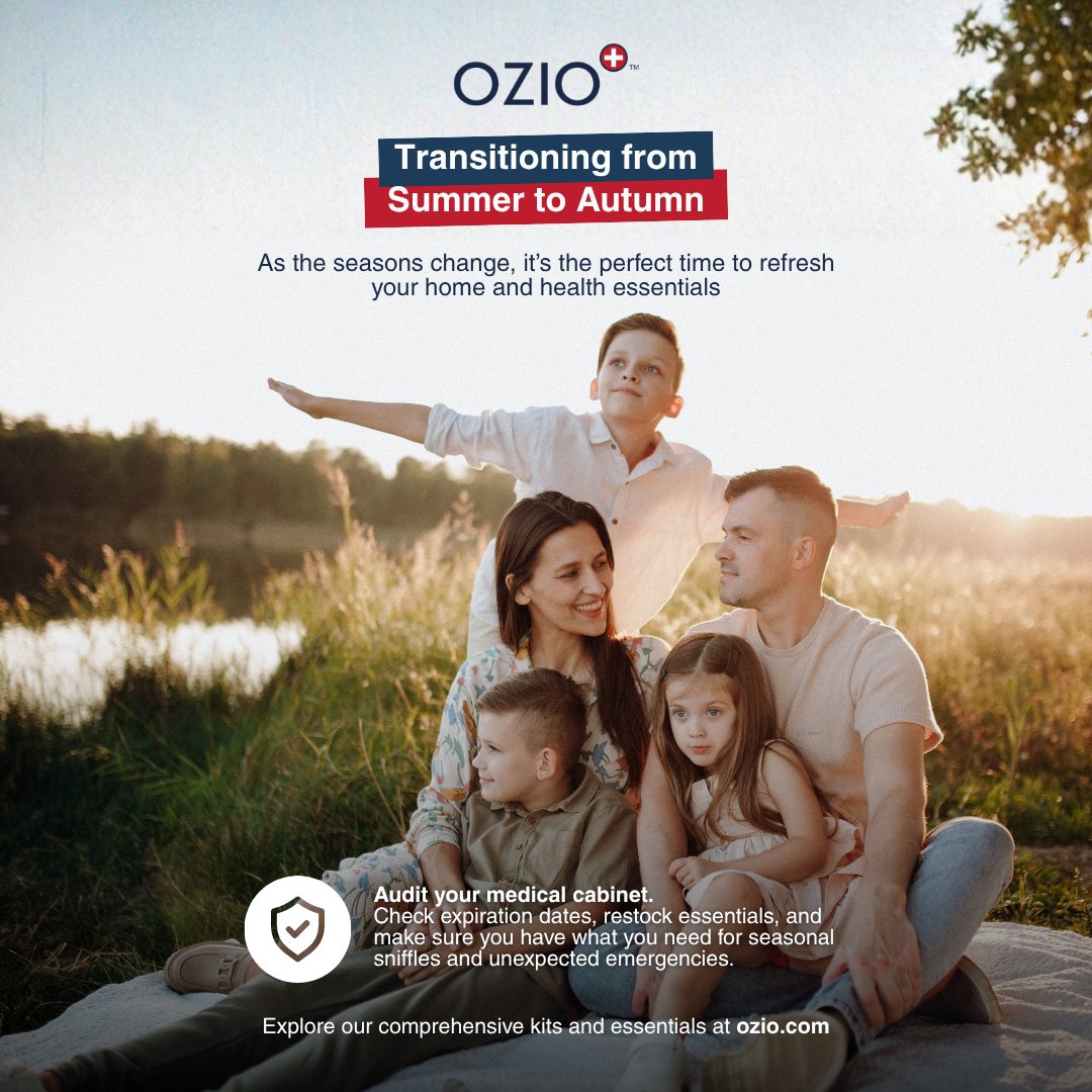 oziomedical's tweet photo. A new season is a good reason to get prepared.
As summer turns to autumn, take a few minutes to check the things your household relies on most.
Start the season prepared. Stay ready all year.
#OzioMedical #Preparedness #HomeReadiness #FallPreparedness #EmergencyPreparedness https://t.co/baQjh0J0FH