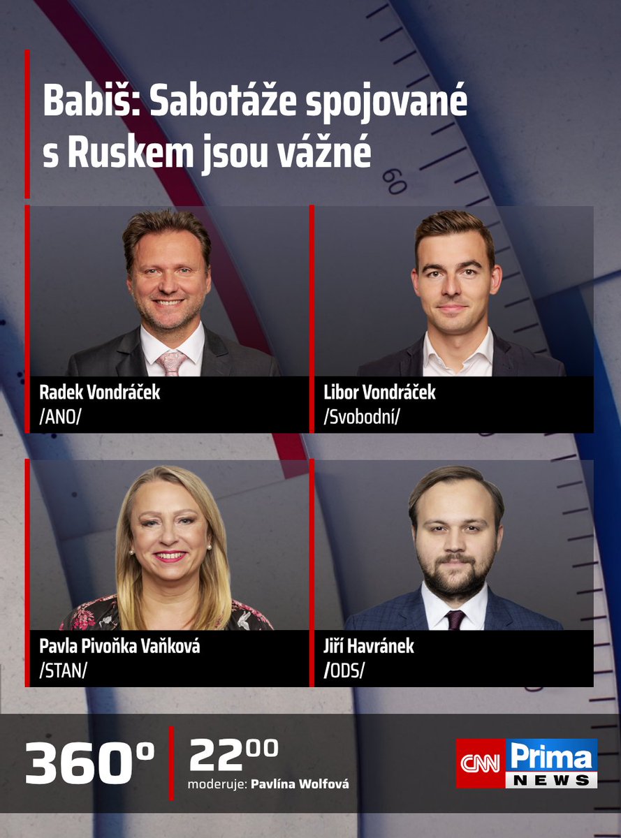 CNNPrima's tweet photo. Sabotáže spojované s Ruskem jsou vážné, uvedl premiér Andrej Babiš. Reagoval tak na závěry Německa, že čelí sérii útoků, včetně těch na letiště v Lipsku nebo na elektrickou síť. Máme v takové situaci uvažovat o lepších vztazích s Moskvou? Nakolik jsme schopni zajistit ochranu v Česku?