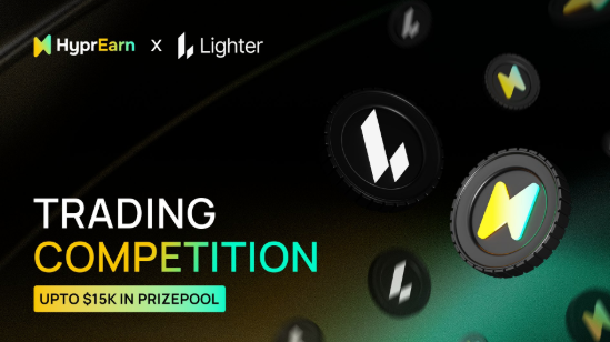 SecretoDefi's tweet photo. ¡Nueva campaña de HyprEarn ahora con Lighter! 👌

En esta competición de trading puedes llevarte una parte de los $15000 que hay de rewards en la pool

No sólo eso sino que si quedas en el top 2, te llevarás un NFT de la colección Fuego

Para calificar simplemente debes hacer volumen a través de Lighter desde HyprEran, además, si lo haces concretamente en la red de Robinhood dentro de Lighter también calificas a los 11M de ethereum:0x232ce3bd40fcd6f80f3d55a522d03f25df784ee2 que van a repartir 

Y cómo ves en el ranking apenas hay 30 usuarios participando, los premios son para los 10 primeros (sólo se tiene en cuenta el volumen):

🔗 https://t.co/b9g81YuIK6

Eso si, termina en 24 horas así que si quieres clasificar, hay que ponerse ya