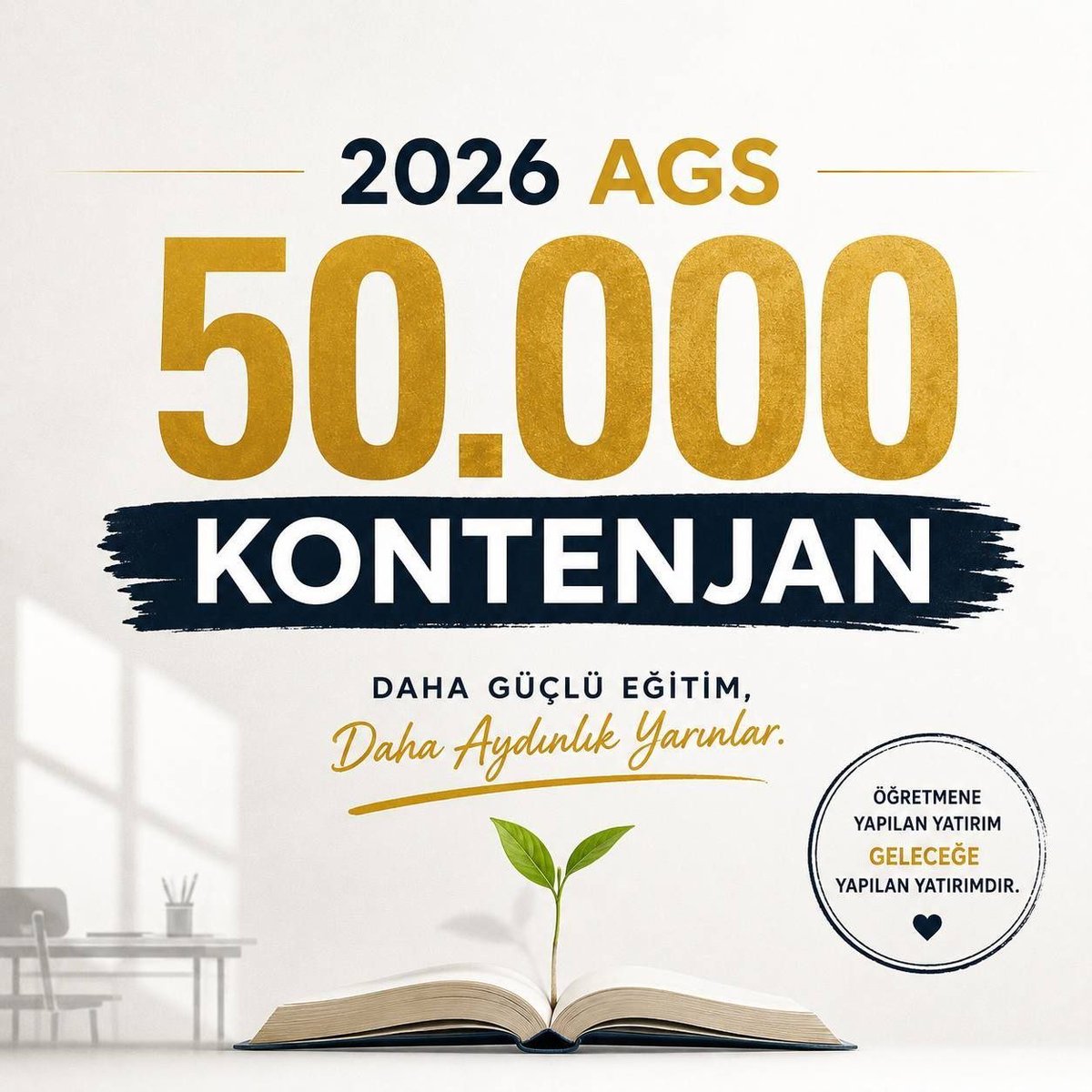 fenersizhayat's tweet photo. Eğitim sistemimizin ihtiyacı düşük atamalarla karşılanamaz. 2026 AGS'de 50 bin kontenjan şart! @AkParti @dbdevletbahceli @MHP_Bilgi @turkegitimsen @EgitimBirSen @PrfDrFilizKilic @TalipGeylan06 #SnSaraldanAGSsözü50Bin https://t.co/Yw1VelVxsd