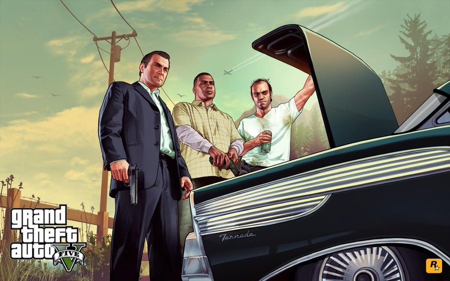 467Doggo's tweet photo. Looking back, is kinda funny how the spoiled the end of gra v in the most iconic promo art https://t.co/hQ2ZaKYnFa