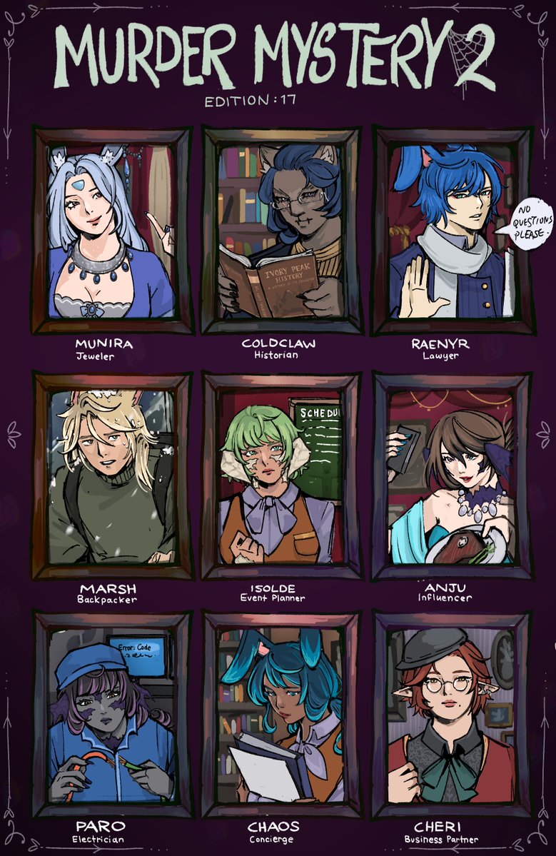 LolaLemonadeee's tweet photo. HERE COME'S THE MONTHLYYYYYYYY!!
August's Murder Mystery! 🏨🌨️❄️ https://t.co/8B36HF453h