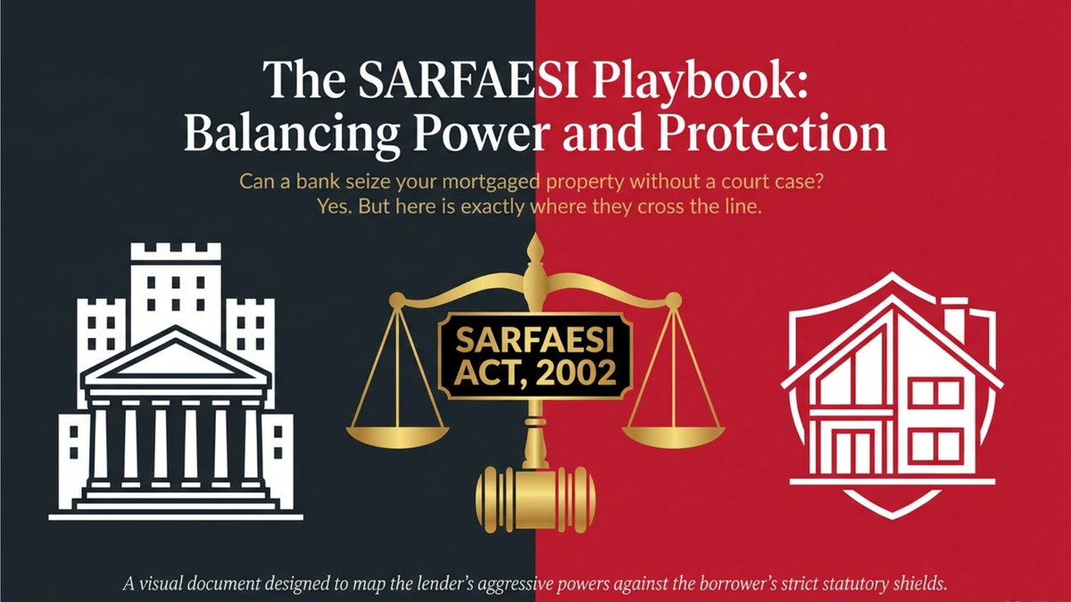 solacelawllp's tweet photo. Can a bank auction your mortgaged property without filing a lawsuit first?
#SARFAESI #BankingLaw #DebtRecovery #CorporateLaw #CommercialLitigation #NPA #LegalAwareness #FinanceTips #IndianLaw #RealEstateLaw https://t.co/k6SHvtMzmA