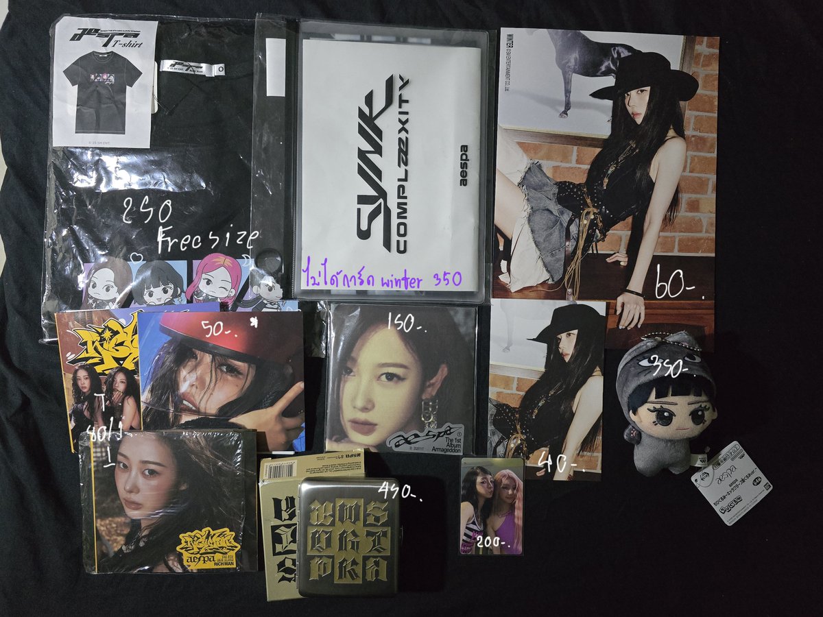 ntoknowj's tweet photo. wts พร้อมส่ง

ของสะสม การ์ด บั้มเปล่า ตุ๊กตา โปสเตอร์ ราคาตามรูปภาพ ค่าส่ง 40/50 

เห็นไม่ชัดขอดูเพิ่มเติมได้ค่ะ

ตามหา คาริน่า จีเซล วินเทอร์ หนิงหนิง

#ตลาดนัดaespa #ตลาดนัดเอสป้า https://t.co/uBJrB5dzfG