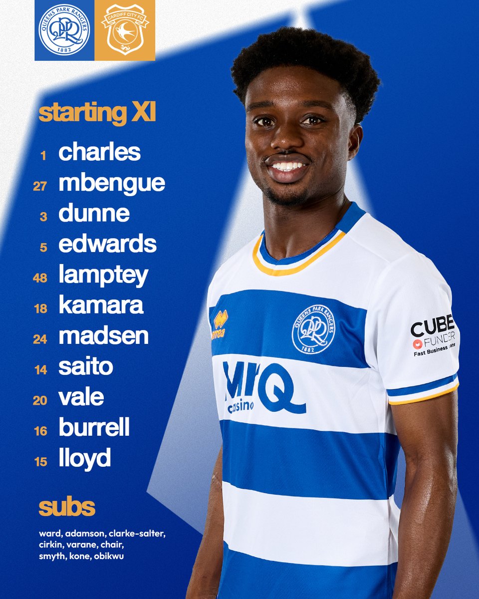QPR's tweet photo. The R's 🆚 Cardiff City https://t.co/sxT4tVRpe4