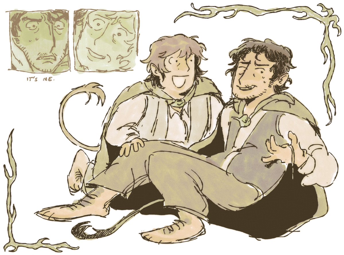 fishtrift's tweet photo. look at my hobbits dawg sauron’s getting that ring https://t.co/98eWRIBFrJ