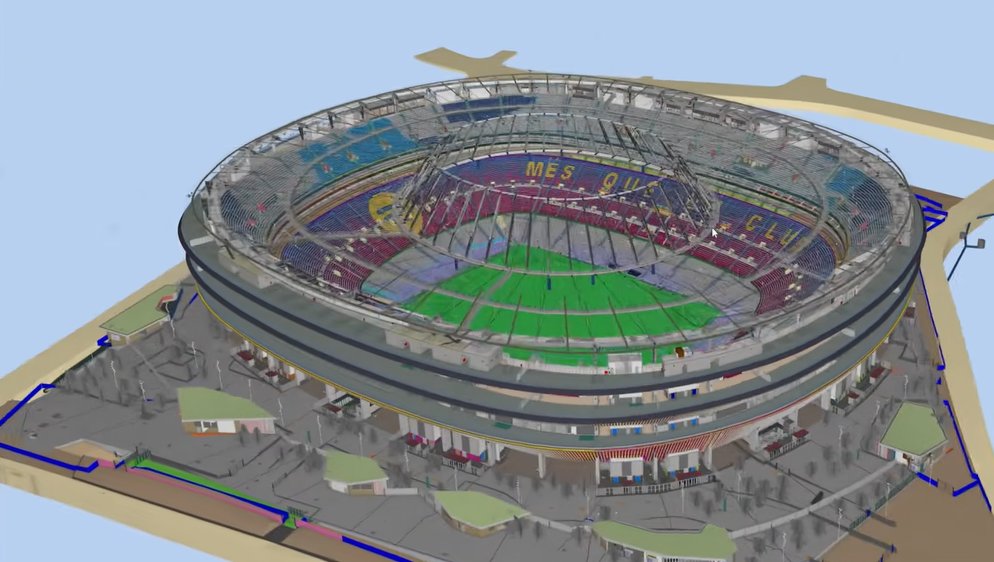 serdelbarca_'s tweet photo. IMPRESIONANTE: Se filtran imágenes en 3D del proyecto del Camp Nou. Va a ser espectacular! 😍🔵🔴 https://t.co/J4KhcTGgYi