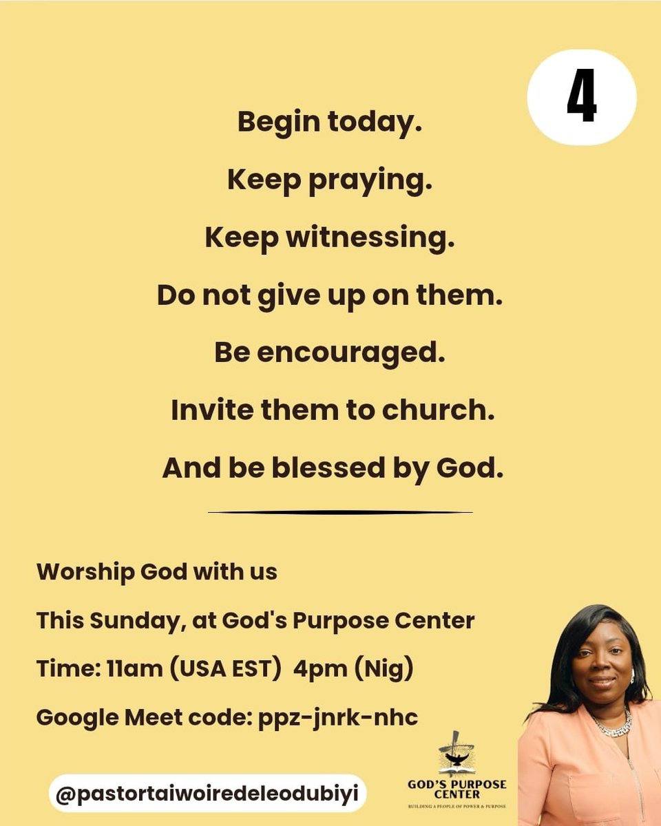 pastortaiwoodub's tweet photo. Here is an encouragement to take evangelism seriously in this season.
The Gospel is too important to keep to ourselves.
The harvest is still plentiful. Let's take evangelism seriously.
#Evangelism
#ShareTheGospel
#ReachTheLost
#SoulWinning
#GreatCommission https://t.co/Ipqh0RfQF6