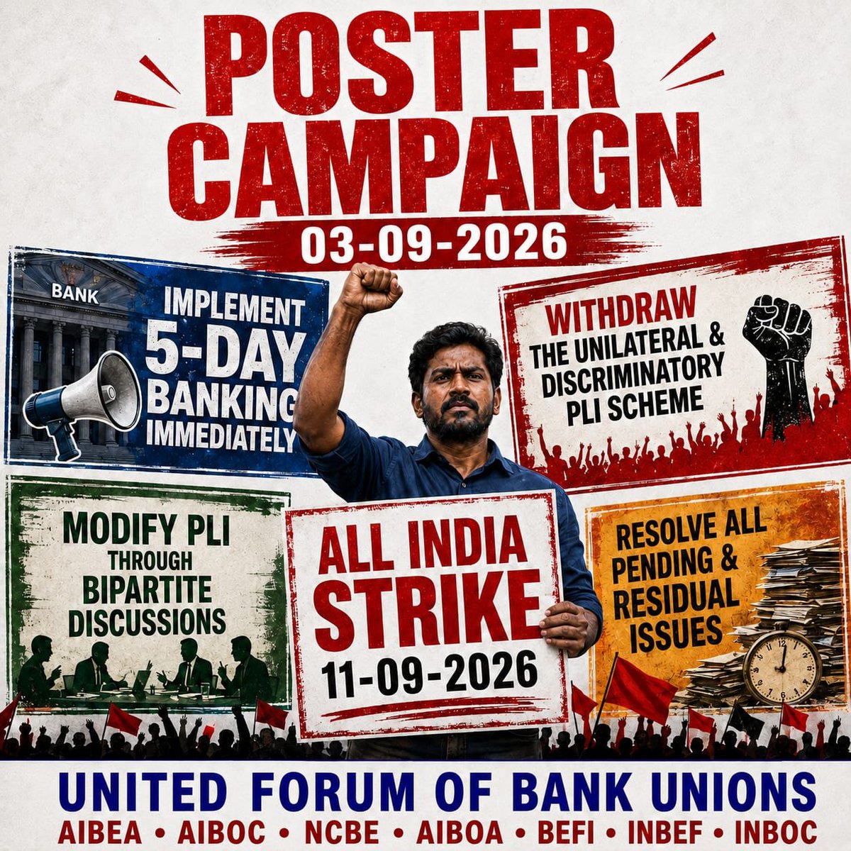AIBEAofficial's tweet photo. POSTER CAMPAIGN 
#UFBU
#AIBEA https://t.co/naW48S1jXE