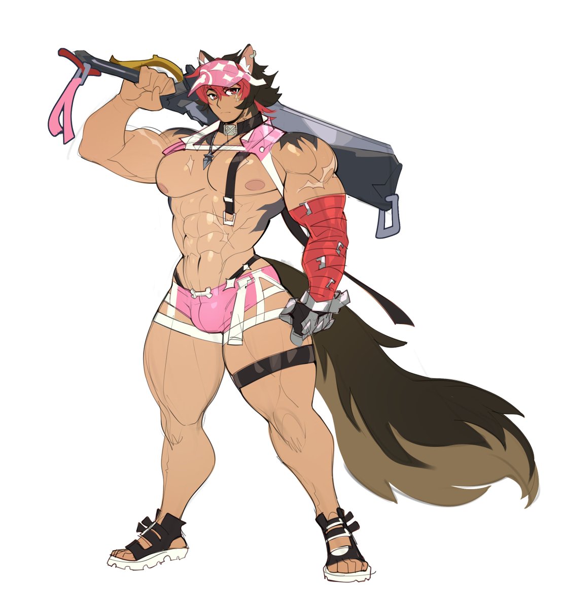 KittBetelgeuse's tweet photo. Oh wow first time a text-only post leaves my orbit like this! If you like men drawn with unreasonable proportions, you're in the right place! https://t.co/M9afMs6bGE