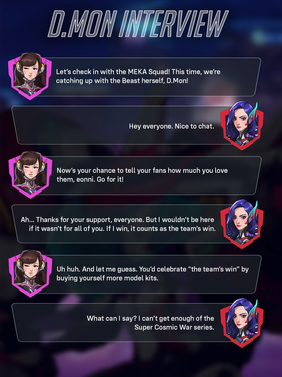 PlayOverwatch's tweet photo. We’re gonna miss having the whole MEKA Squad around 😭

Which interaction was your favorite from Shooting Star: My MEKA Mania? https://t.co/MyDnWjop3D