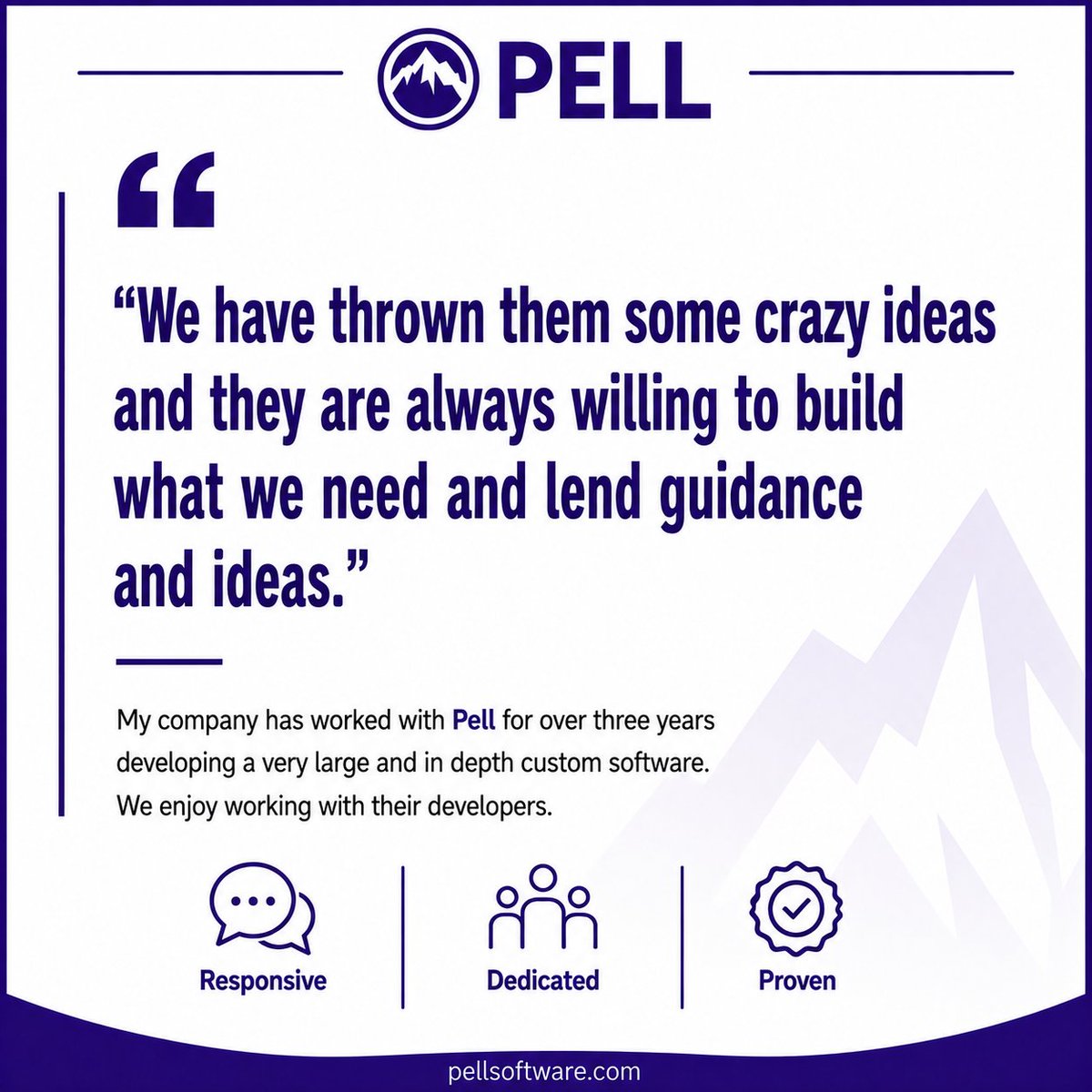 PellSoftware's tweet photo. At Pell Software we turn big ideas into custom software that works!

https://t.co/1LJvxJR353

#customsoftware  #softwaredevelopment #clientexperience #pellsoftware https://t.co/KxjlLHVuEA