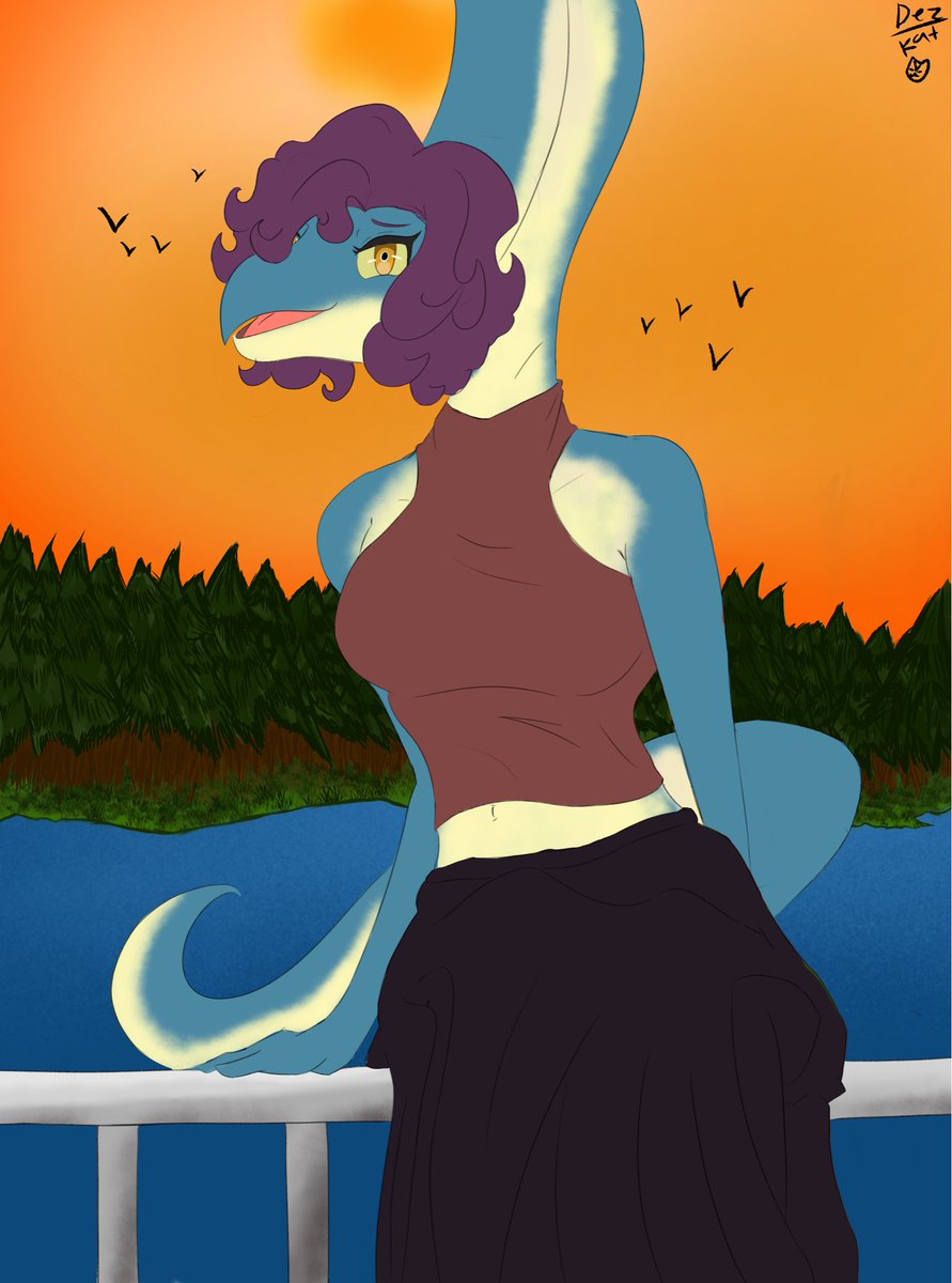 KatSnoot's tweet photo. Comm of glockly 
Happy with this turn out but the hair was a tough one to learn https://t.co/INZBj4Ts4d