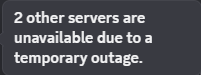 Sumire_AkaiVT's tweet photo. Am i missing something? Or discord servers are getting the same error one by one? 🦝🔮#SumiOnLive #PurpPaws #Discordapp https://t.co/USteR68xsI