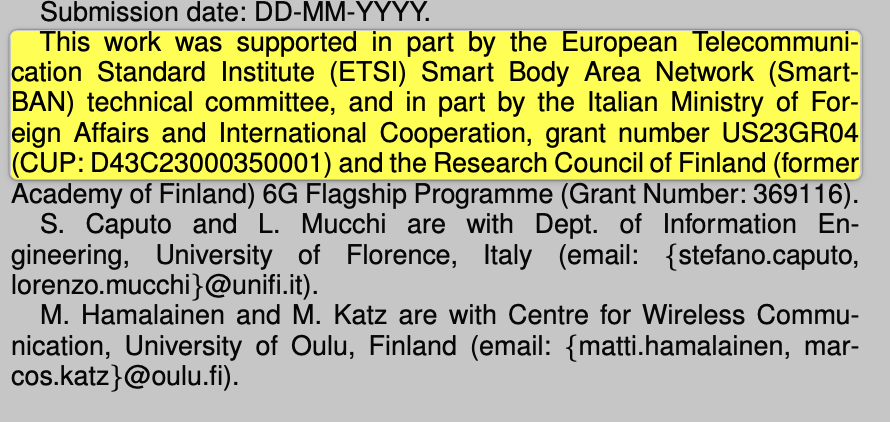 CorinneNokel's tweet photo. #ETSI #smartBAN

Cybernetic Smart Bodies 

European Telecommunication Standard Institute

Italian Ministry of Foreign Affairs

Lorenzo Mucchi, University of Florence

IEEE 802.15.6

Wireless Body Area Networks for Intelligent Internet of Medical Things
https://t.co/ghB3VqXQin https://t.co/GYrLNjLHAy