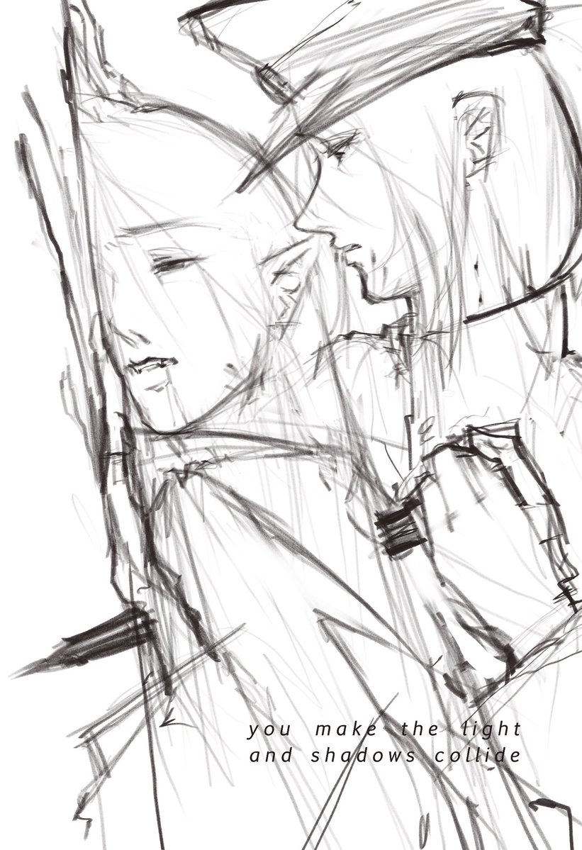 syemelodai's tweet photo. my sketch for vampire yoonchae and vampire slayer megan .. because i dont think ill get it done today. BUT ITS IN THE WORKS I PROMISE THIS IS PROOF OF LIFE LOL and idk what prompted the vampire theme but i had a vision and im executing it https://t.co/jlH1sNcrTp