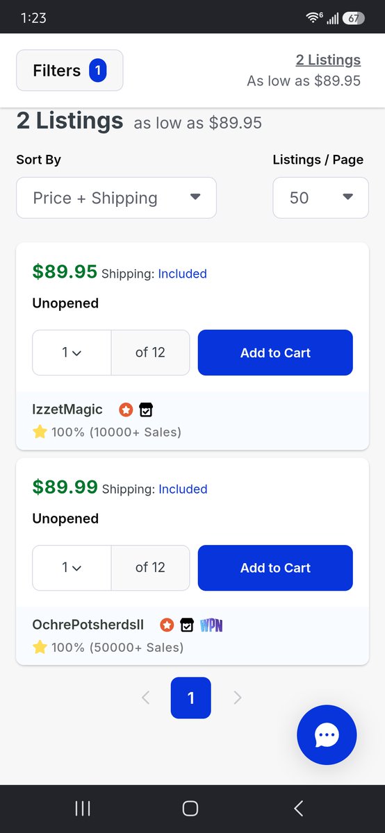 Malace82's tweet photo. @MTGSecretLair Already have people on tcg selling em for 90 a pack! Do fucking better! Give us print to demand and also give us a fucking update! Line is still paused almost an hour later. What is the issue? https://t.co/EfJUNcJJ1S