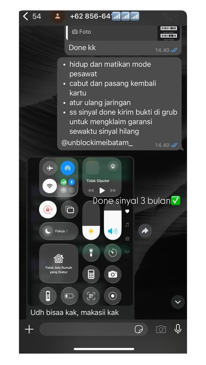 MoshiStoreid's tweet photo. WTS JASA UNBLOCK DAN UNLOCK, BUAT JARINGAN IMEI BERMASALAH BISA ATASI DI SINI
☎️:https://t.co/KrGcKBeSGJ
✅BEACUKAI
✅3 BULAN 
✅TRY ONLY 

DONE HITUNGAN JAM,AMAN DAN BERGARANSI….ORDERAN FAST https://t.co/i2l04Q06x9