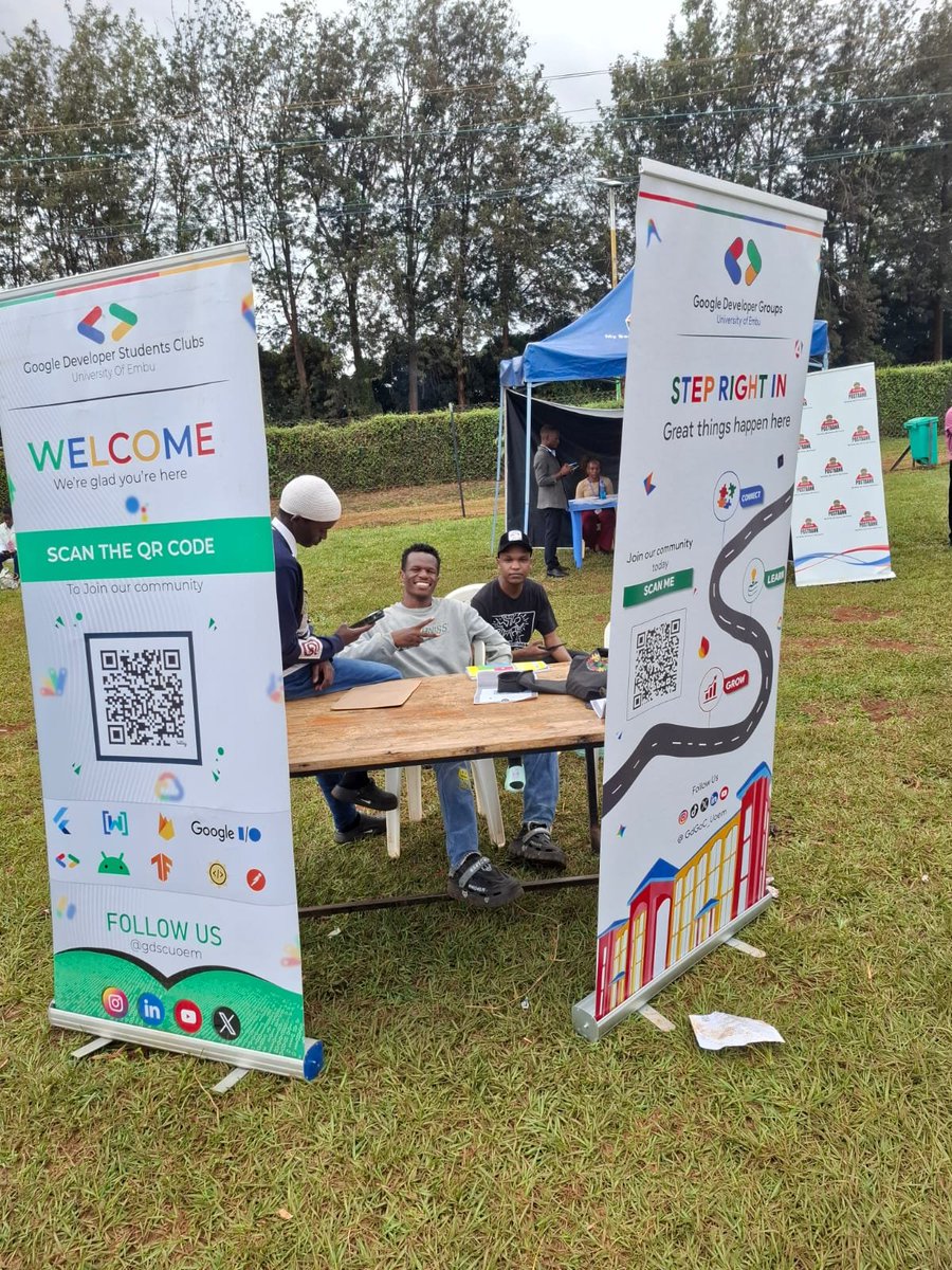 GdGoC_Uoem's tweet photo. Admissions week at UoEmbu is a wrap! 

​Huge success connecting with incoming freshers and welcoming new minds to the @GDGUoEmbu family. Ready to learn, build, and innovate together this semester.

​Welcome home, comrades! 
​#GDGOnCampus #UoEmbu #DevCommunity https://t.co/oarqPiC0bi