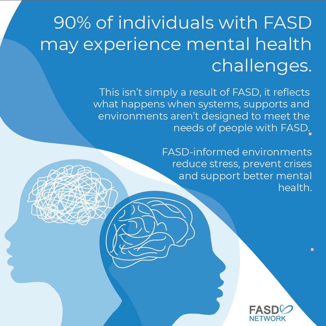 SaskFASDNetwork's tweet photo. Mental health support for people with FASD starts with understanding the brain, not judging the behaviour. When we change our approach, we can create space for people to feel safe, understood and supported. https://t.co/6iL5kEb0gS