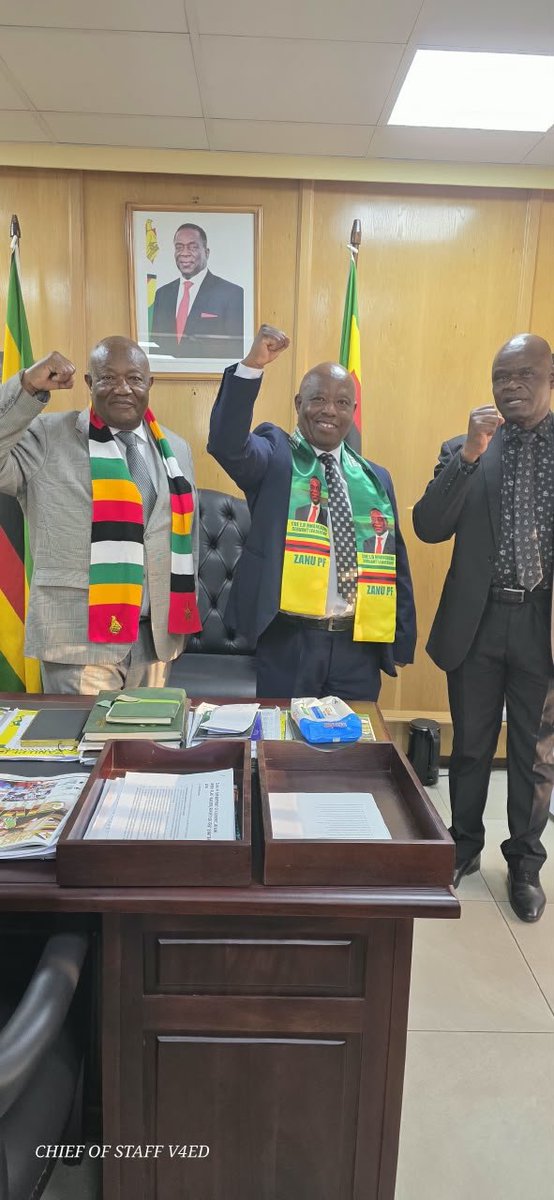 munyamachacha's tweet photo. Today, I welcomed Cde Rev. Paul Gondani Vutuzah, one of the remaining leaders of ZANU Ndonga, into the ZANU-PF family.
This is another important step in a reunification process with deep historical roots. Under Cde Wilson Khumbula, ZANU Ndonga resolved in February 2015 to reunite with ZANU-PF, a position reaffirmed by its executive in February 2018.
ZANU-PF and ZANU Ndonga emerged from the same revolutionary tradition. Whatever political differences separated us over the years cannot be greater than the liberation heritage, national identity and aspirations that unite us.
I commend Cde Blessing Chebundo, Coordinator of the Dzokai Kumusha/Buyani Ekhaya Programme, for facilitating this engagement.
Our message is simple: the doors of ZANU-PF remain open. Let us bring together all progressive forces, close the divisions of yesterday and consolidate our collective strength around peace, unity, development and the prosperity of Zimbabwe.
There is more that unites us than divides us. Together, we move our country forward.