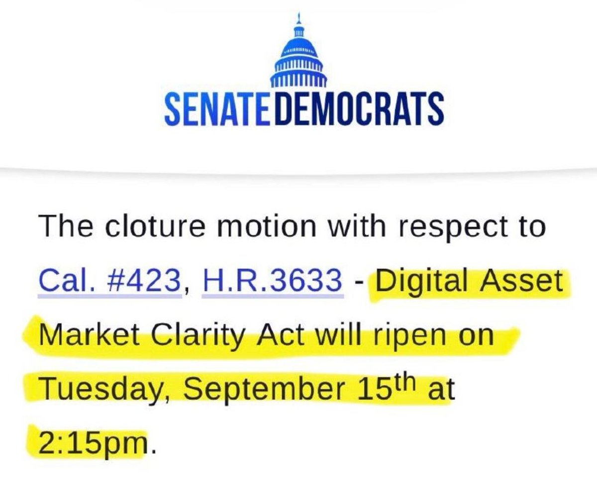 Kebbi_kingjr's tweet photo. CLARITY ACT IS COMING.

The U.S. crypto market may be approaching a major regulatory turning point.

The CLARITY Act could bring greater clarity around how digital assets are classified and regulated, potentially reducing years of uncertainty for crypto businesses, investors, and market participants.

For Bitcoin and the broader crypto market, regulatory clarity could be a major catalyst for institutional adoption and long-term capital flows.

The next phase of the crypto market may not be driven by price alone.

Regulation could be the catalyst.

Watch this closely.

#ClarityAct #Bitcoin $BTC