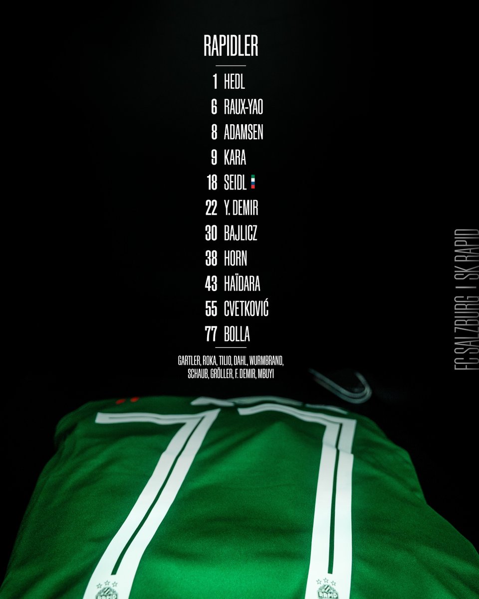skrapid's tweet photo. Mit zwei personellen Änderungen im Vergleich zu Sonntag starten wir heute in das Spitzenspiel. 🤞 https://t.co/JGxcIxkOKU