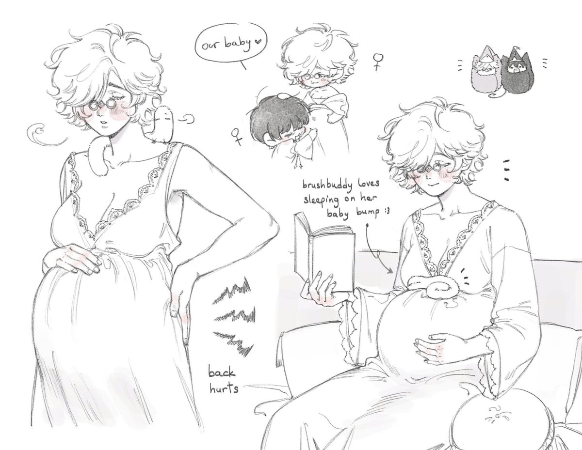 cheesuwu_'s tweet photo. Yuri Orufrey with pregnant Qif :3
#Δ帽子 #witchhatatelier #orufrey https://t.co/CdBoczMrah