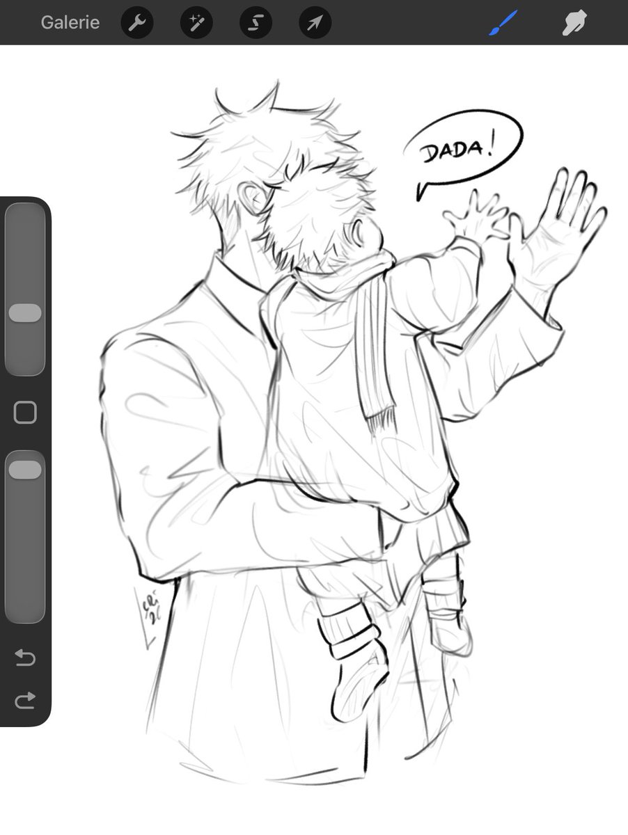 erisnthr's tweet photo. clumsiest little high five 

#gojo #jjk #dadjo https://t.co/Bw2D0SlMN0